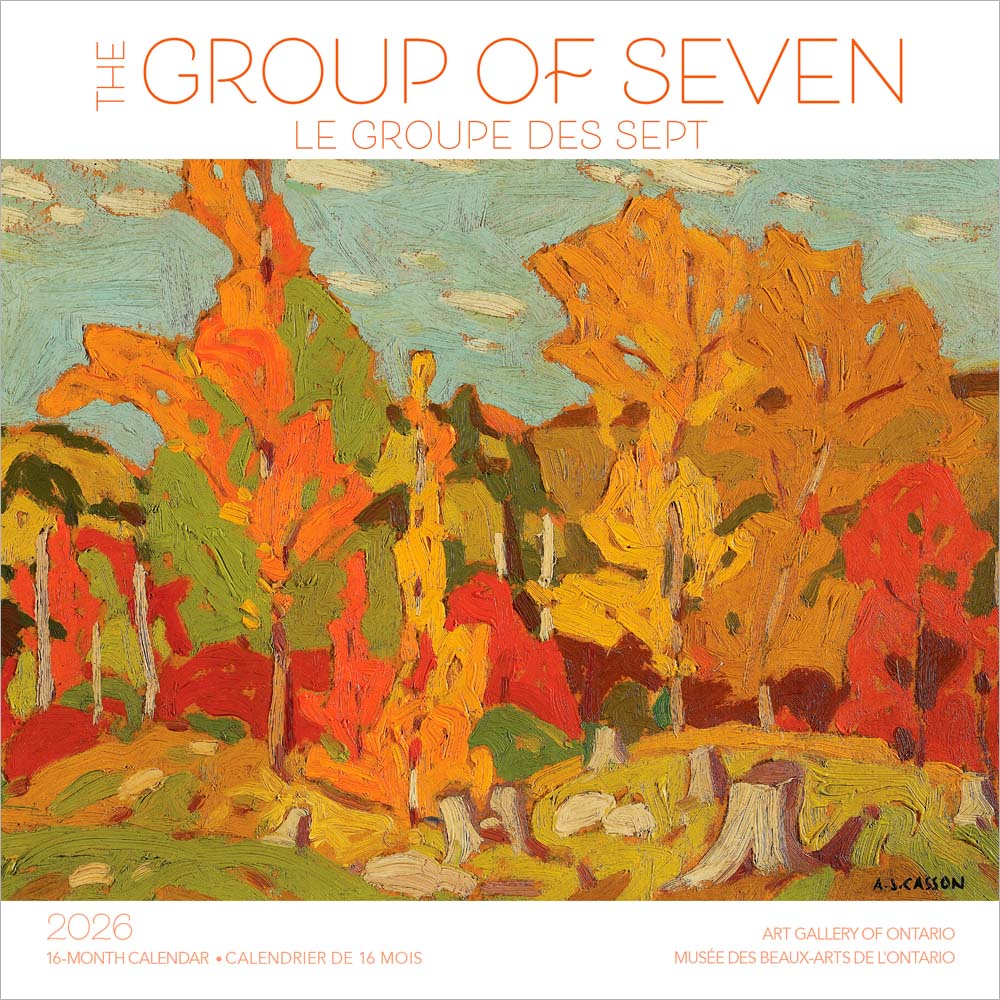 The Group of Seven AGO OFFICIAL | 2026 7 x 14 Inch (Hanging) Monthly Mini Wall Calendar | English/French Bilingual