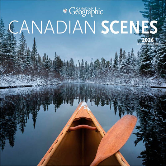 Canadian Geographic Scenes OFFICIAL | 2026 12 x 24 Inch (Hanging) Monthly Square Wall Calendar