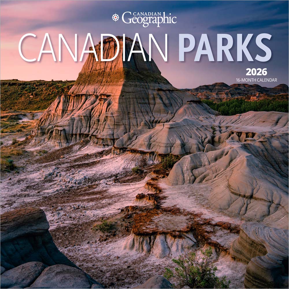 Canadian Geographic Parks OFFICIAL | 2026 7 x 14 Inch (Hanging) Monthly Mini Wall Calendar
