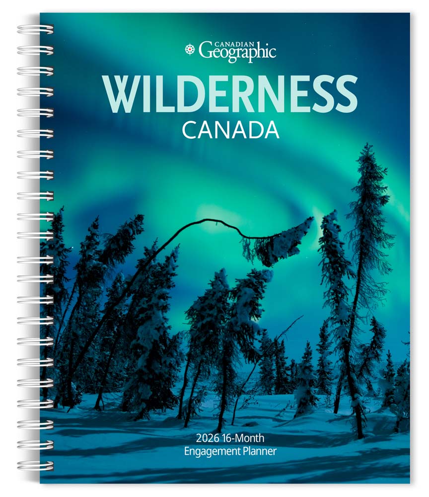 Canadian Geographic Wilderness Canada OFFICIAL | 2026 6 x 7.75 Inch Spiral-Bound Wire-O Weekly Engagement Planner Calendar | New Full-Color Image Every Week