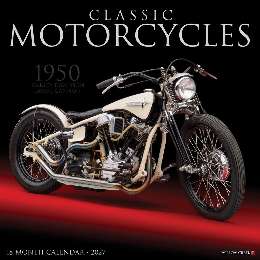 Classic Motorcycles 2027 Wall Calendar