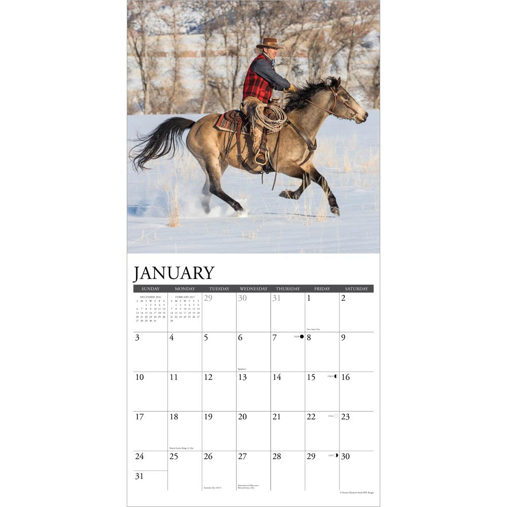 Cowboys  2027 Wall Calendar