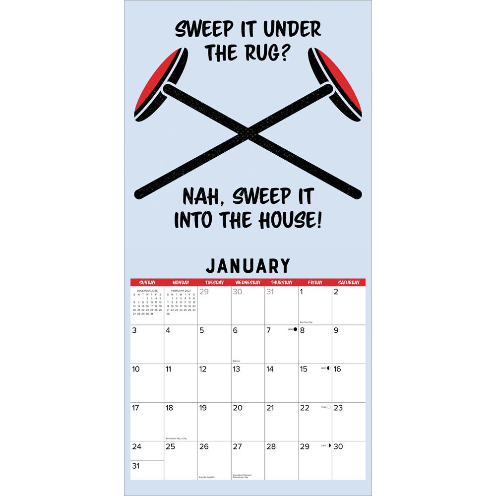 Curling 2027 Wall Calendar