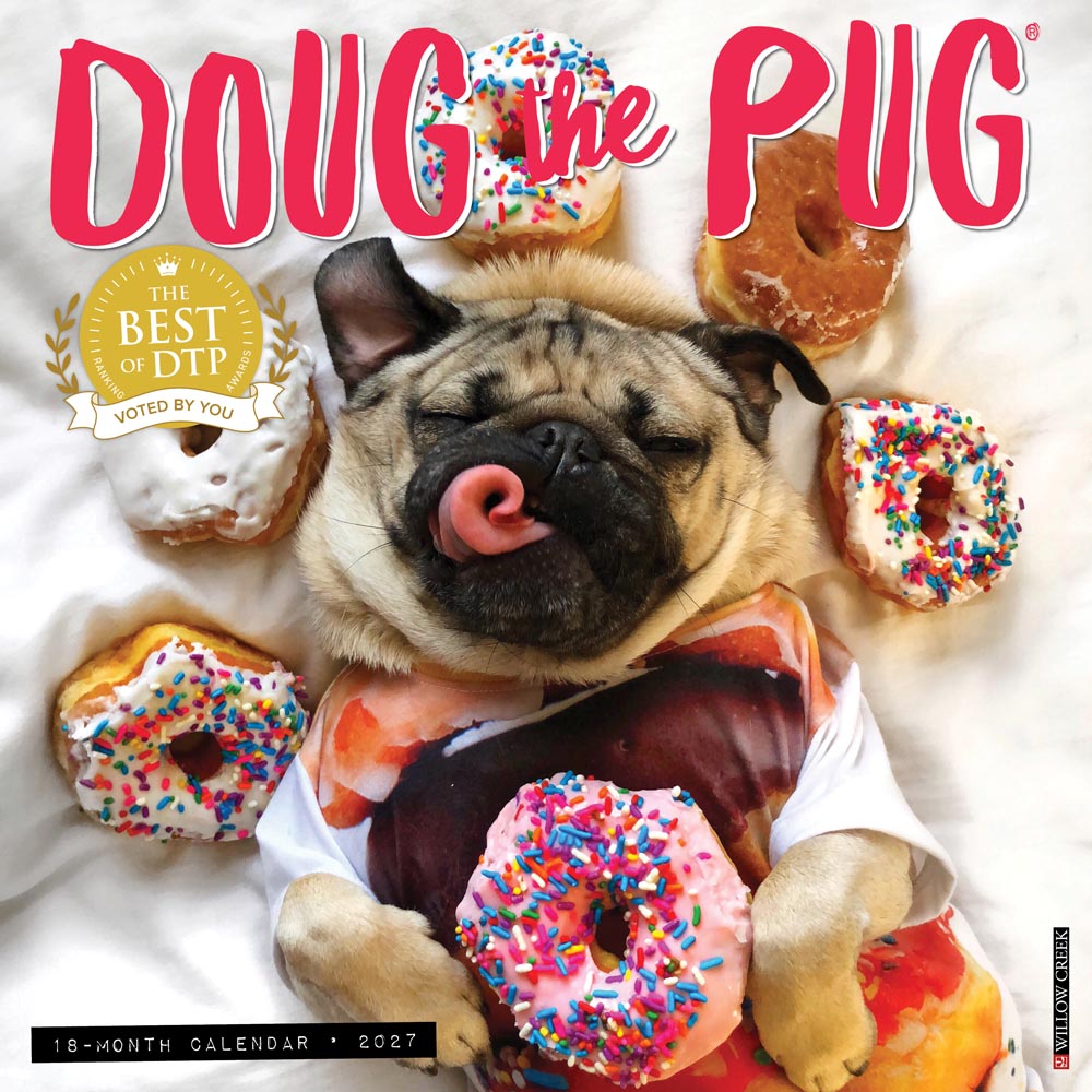 Doug the Pug 2027 Wall Calendar