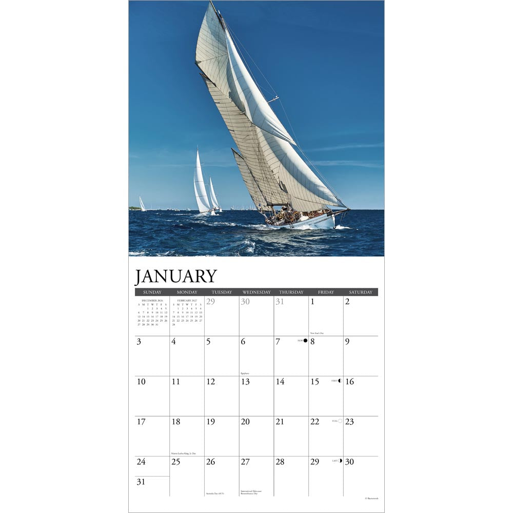 Sailing 2027 Wall Calendar