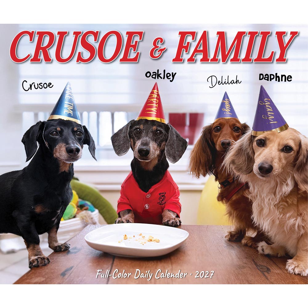 Crusoe the Celebrity Dachshund 2027 Box Calendar
