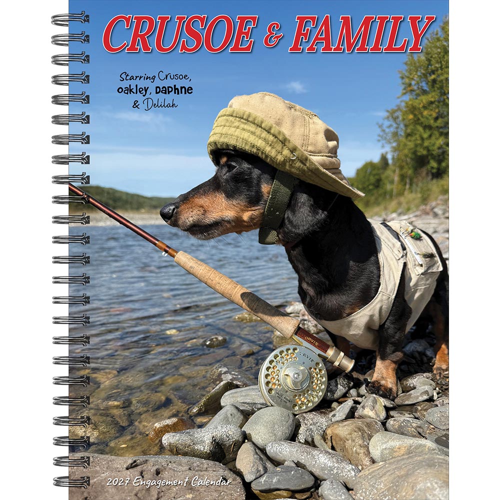 Crusoe the Celebrity Dachshund 2027 Engagement Calendar