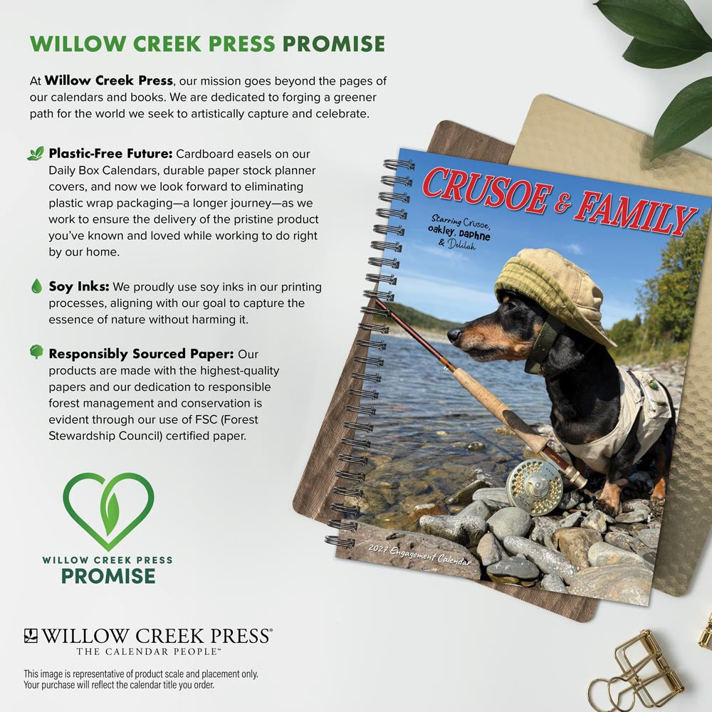 Crusoe the Celebrity Dachshund 2027 Engagement Calendar
