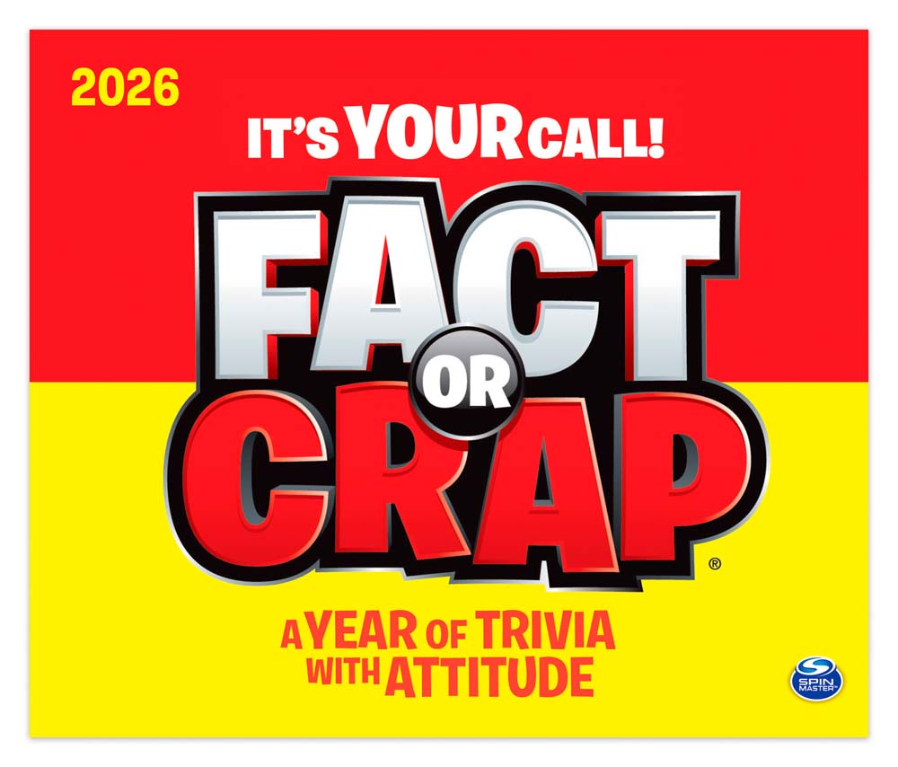 Fact or Crap | 2026 6 x 5 Inch Daily Desktop Box Calendar | New Page Every Day