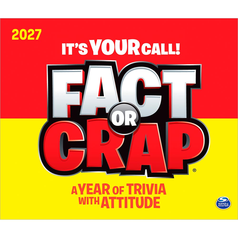 Fact or Crap | 2027 6 x 5 Inch Daily Desktop Box Calendar | New Page Every Day