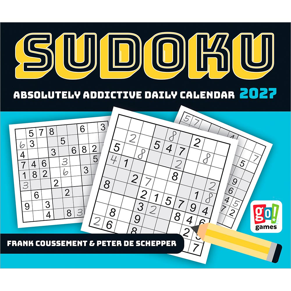 Sudoku | 2027 6 x 5 Inch Daily Desktop Box Calendar | New Page Every Day