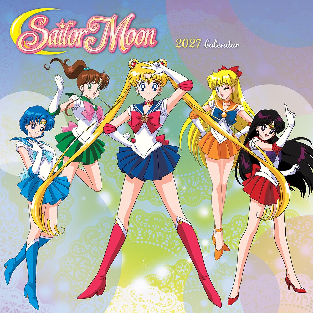 Sailor Moon OFFICIAL | 2027 12 x 24 Inch (Hanging) Monthly Square Wall Calendar