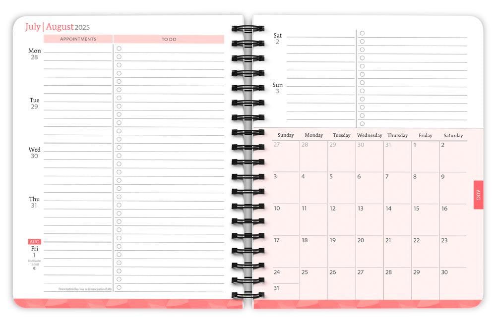 Busy Bees | 2026 6 x 7.75 Inch 18 Months Weekly Desk Planner | Foil Stamped Cover | July 2025 - December 2026