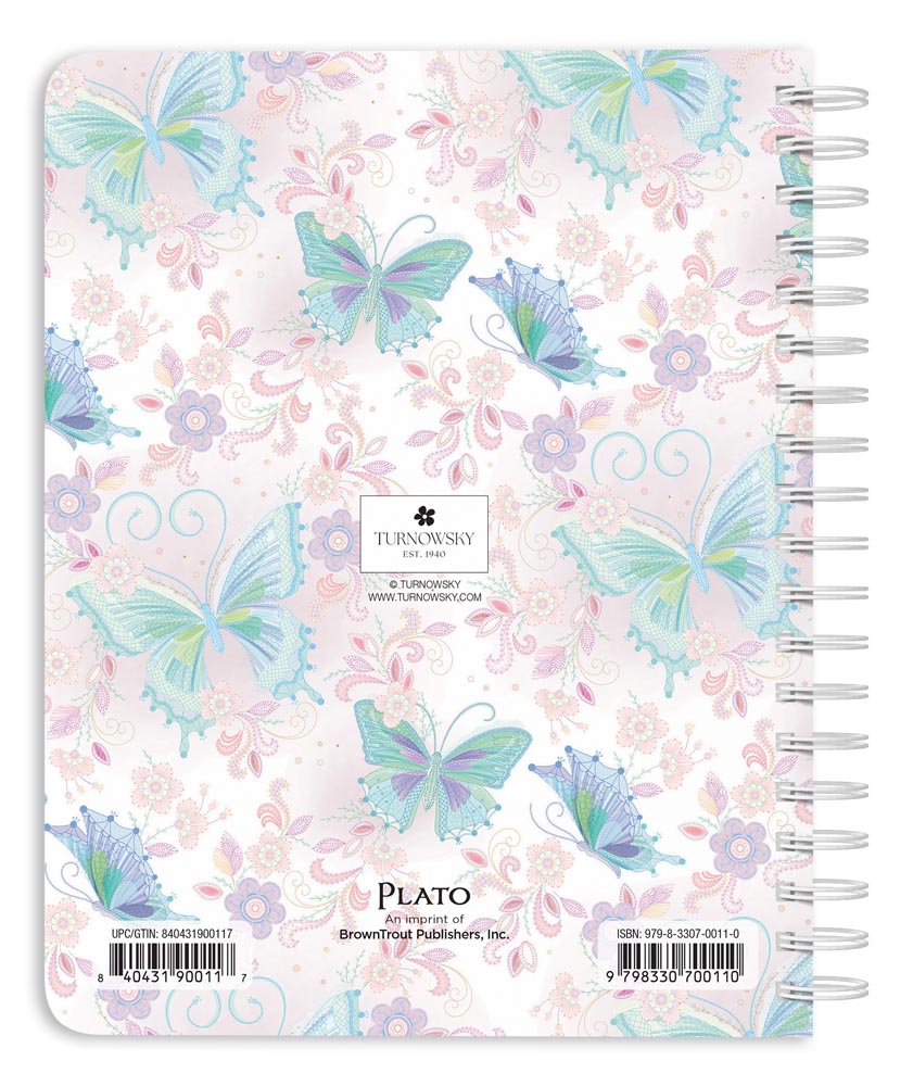 House of Turnowsky | 2026 6 x 7.75 Inch 18 Months Weekly Desk Planner | Foil Stamped Cover | July 2025 - December 2026