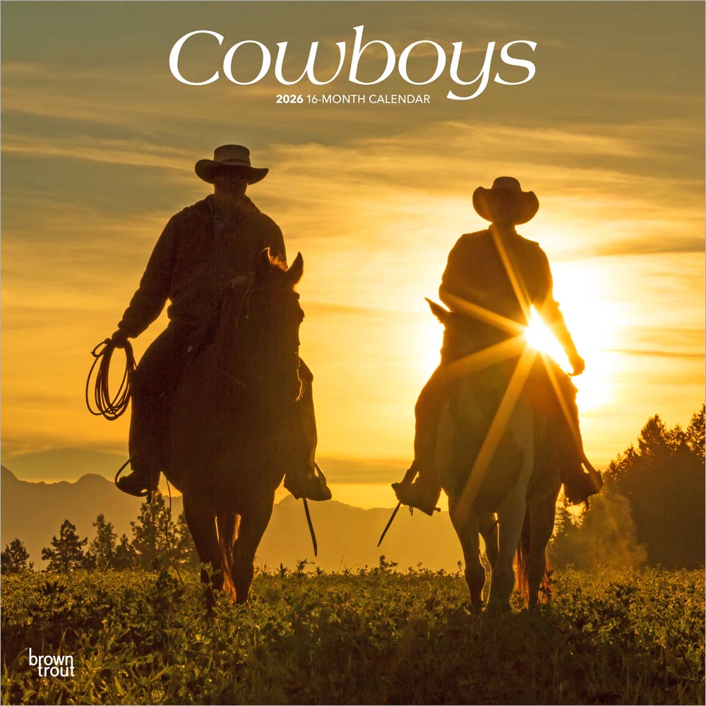 Cowboys | 2026 12 x 24 Inch (Hanging) Monthly Square Wall Calendar