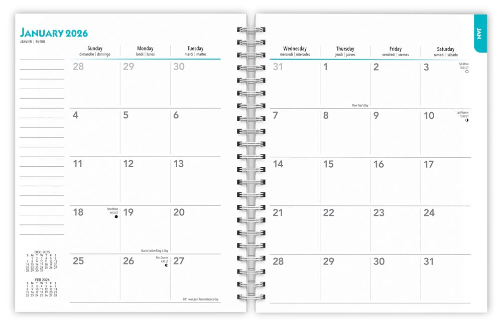 Horse Lovers | 2026 6 x 7.75 Inch Spiral-Bound Wire-O Weekly Engagement Planner Calendar | New Full-Color Image Every Week