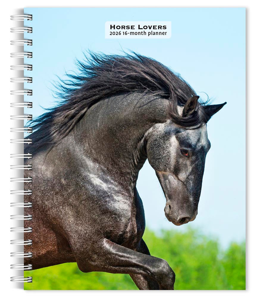 Horse Lovers | 2026 6 x 7.75 Inch Spiral-Bound Wire-O Weekly Engagement Planner Calendar | New Full-Color Image Every Week