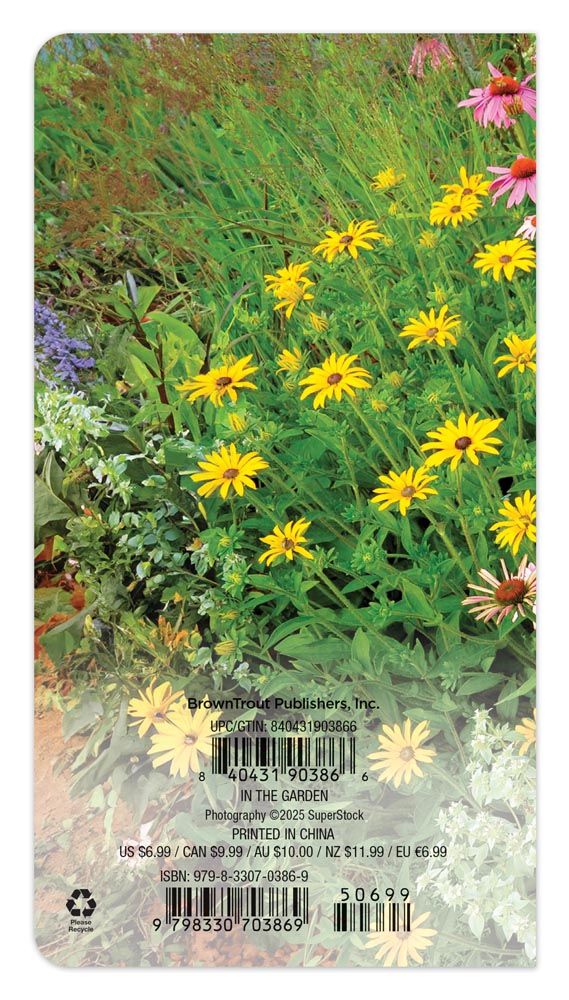 In the Garden | 2026-2027 3.5 x 6.5 Inch Two Year Monthly Pocket Planner Calendar