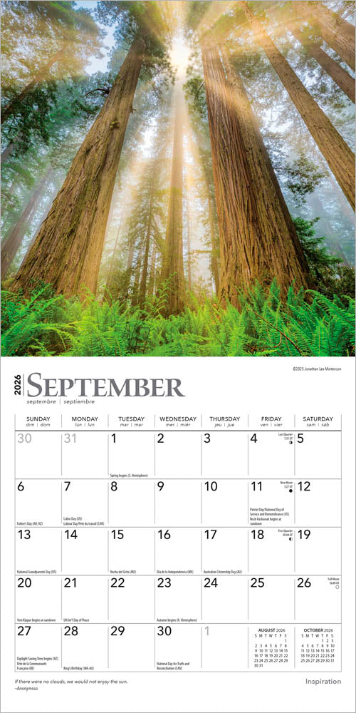 Inspiration | 2026 7 x 14 Inch (Hanging) Monthly Mini Wall Calendar