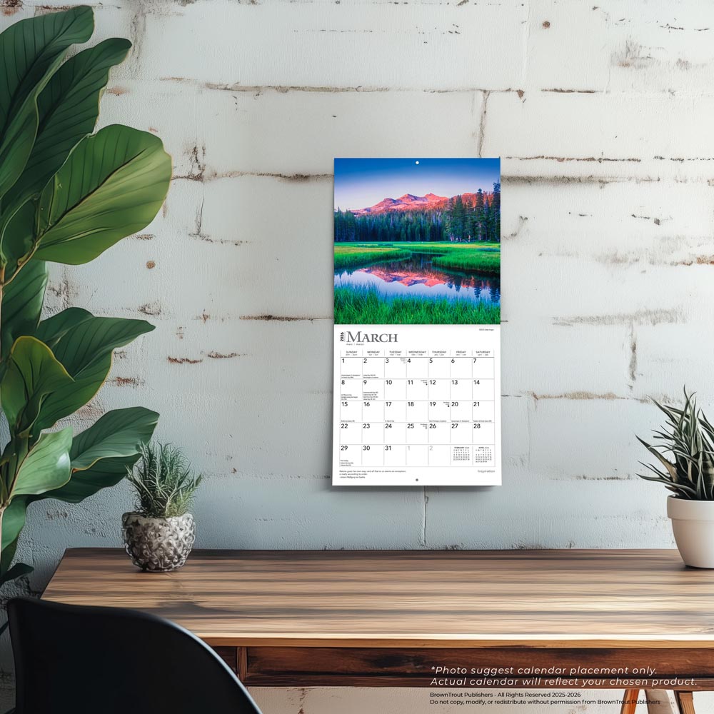 Inspiration | 2026 7 x 14 Inch (Hanging) Monthly Mini Wall Calendar