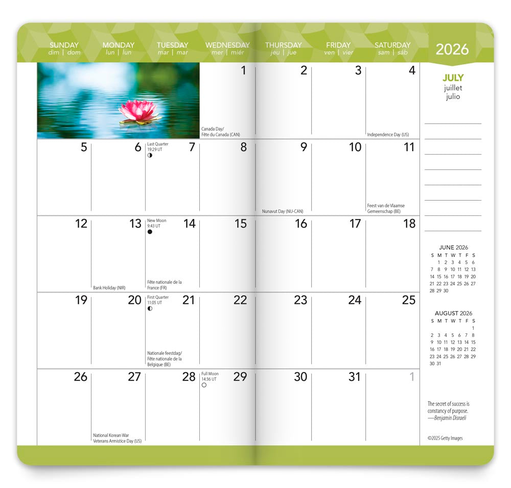 Inspiration | 2026-2027 3.5 x 6.5 Inch Two Year Monthly Pocket Planner Calendar