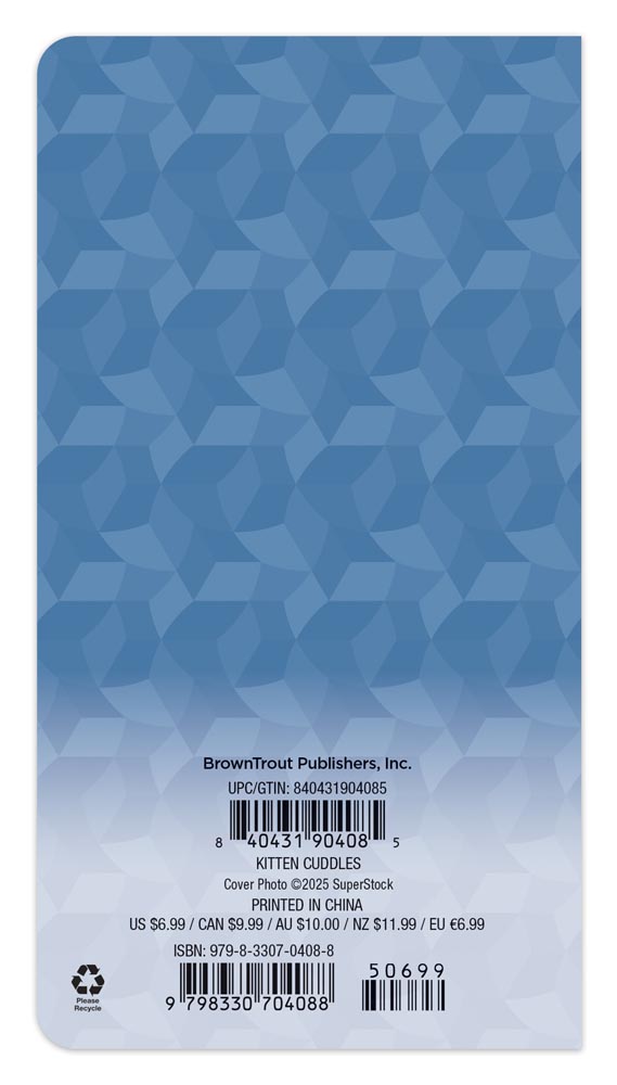 Kitten Cuddles | 2026-2027 3.5 x 6.5 Inch Two Year Monthly Pocket Planner Calendar