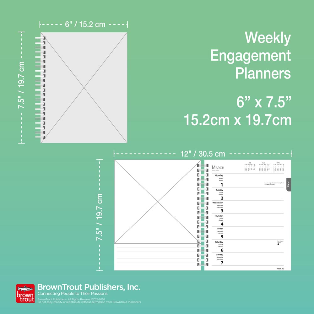 NASA Explore the Universe | 2026 6 x 7.75 Inch Spiral-Bound Wire-O Weekly Engagement Planner Calendar | New Full-Color Image Every Week