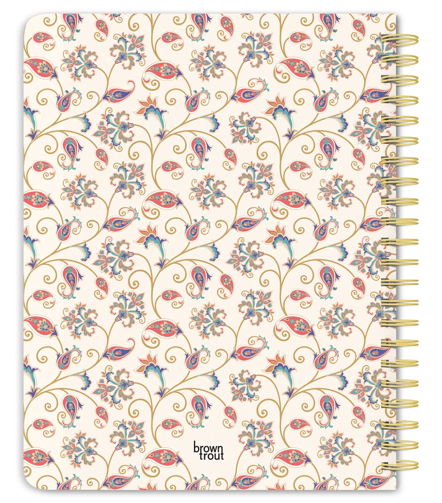 Tuscan Delight | 2026 6 x 7.75 Inch Weekly Desk Planner | Foil Stamped Cover