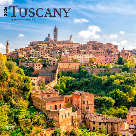 Tuscany | 2026 12 x 24 Inch (Hanging) Monthly Square Wall Calendar