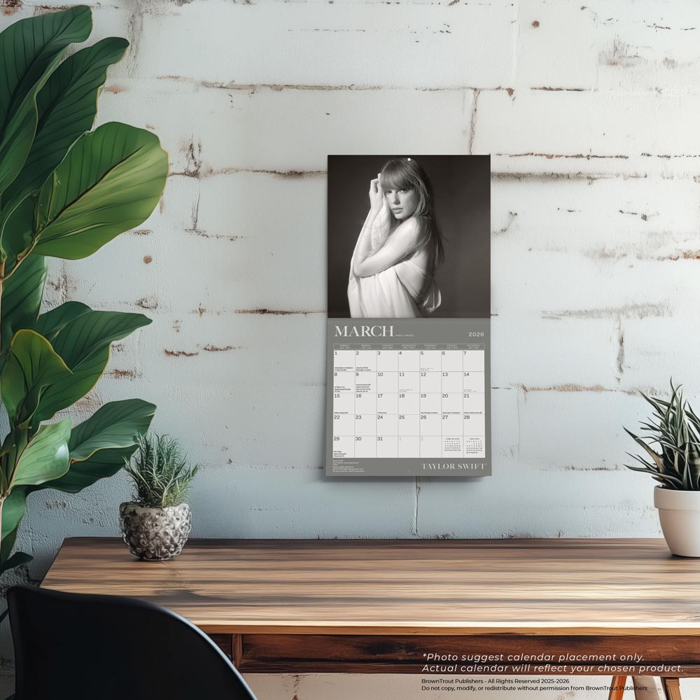 Taylor Swift OFFICIAL | 2026 7 x 14 Inch (Hanging) Monthly Mini Wall Calendar