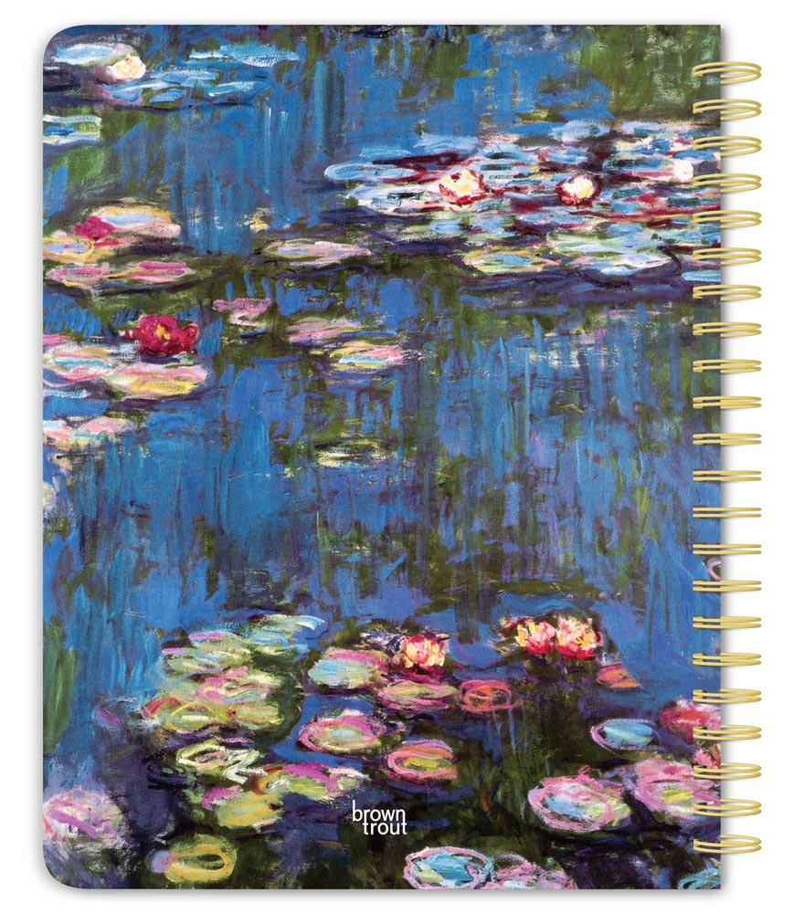 Claude Monet | 2026 6 x 7.75 Inch Weekly Desk Planner | Foil Stamped Cover
