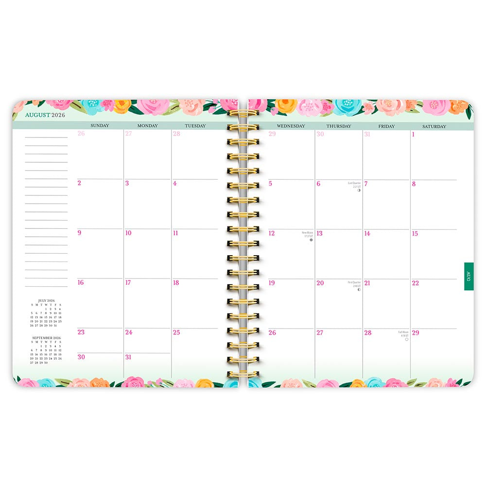 Bonnie Marcus OFFICIAL | 2027 6 x 7.75 Inch 18 Months Weekly Desk Planner | Foil Stamped Cover | July 2026 - December 2027