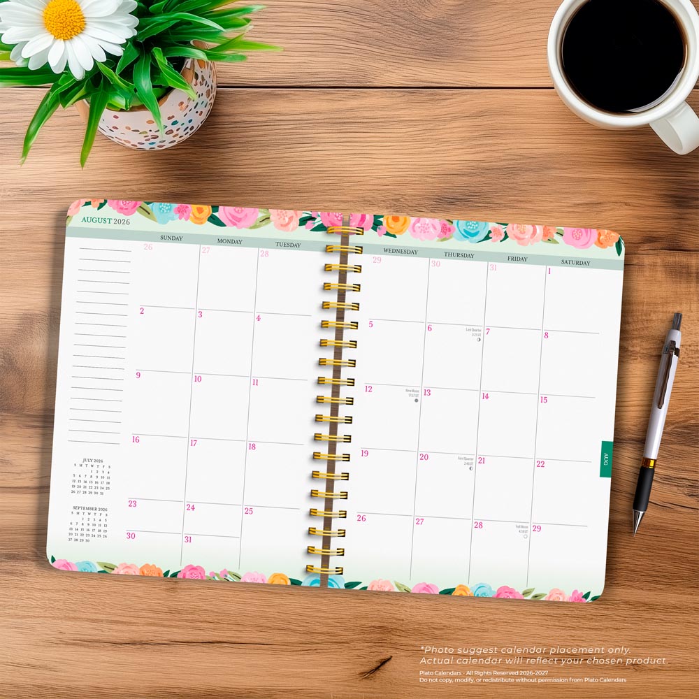 Bonnie Marcus OFFICIAL | 2027 6 x 7.75 Inch 18 Months Weekly Desk Planner | Foil Stamped Cover | July 2026 - December 2027