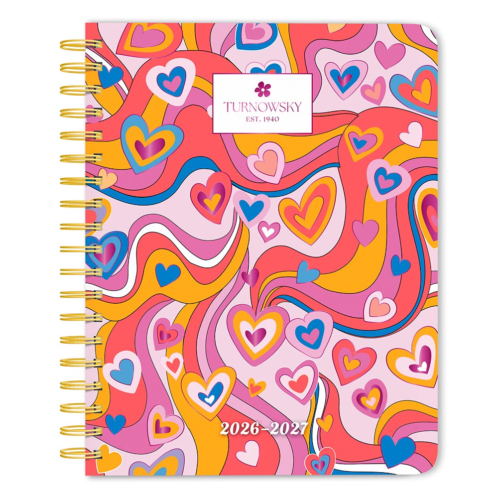 House of Turnowsky OFFICIAL | 2027 6 x 7.75 Inch 18 Months Weekly Desk Planner | Foil Stamped Cover | July 2026 - December 2027