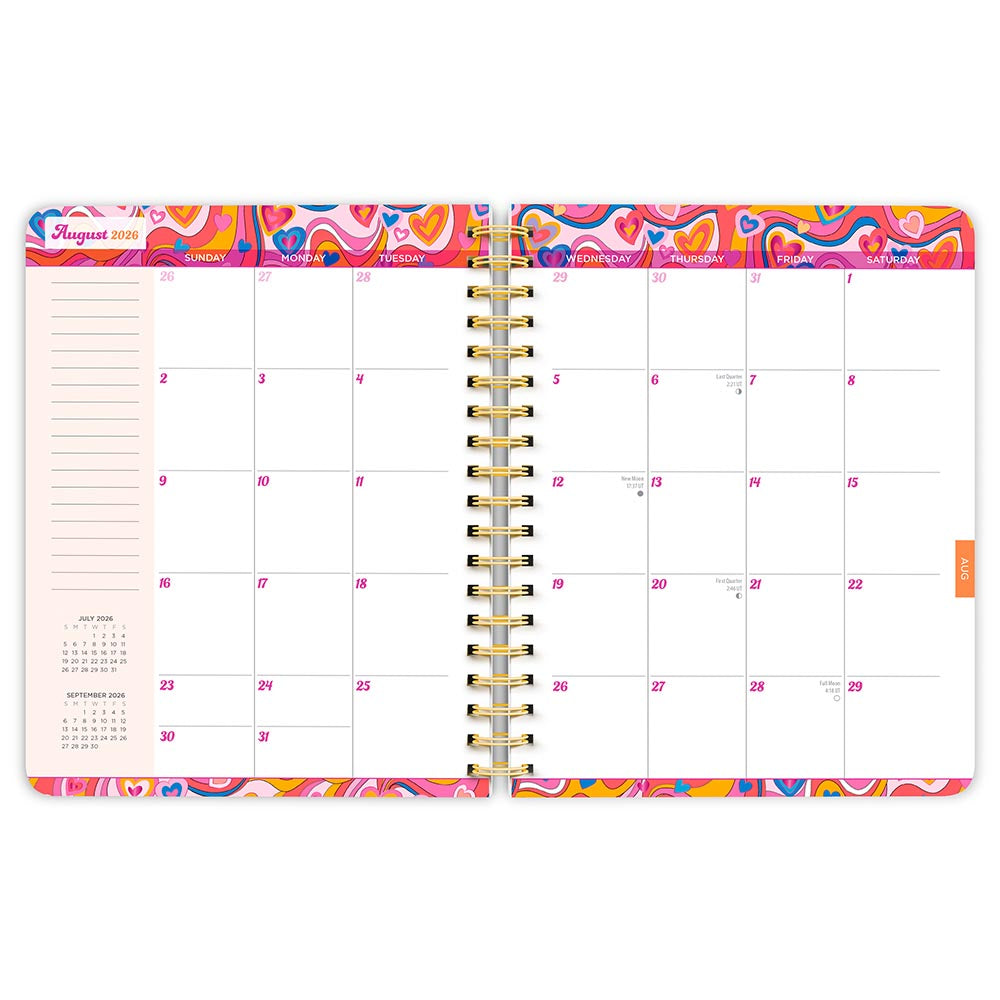 House of Turnowsky OFFICIAL | 2027 6 x 7.75 Inch 18 Months Weekly Desk Planner | Foil Stamped Cover | July 2026 - December 2027