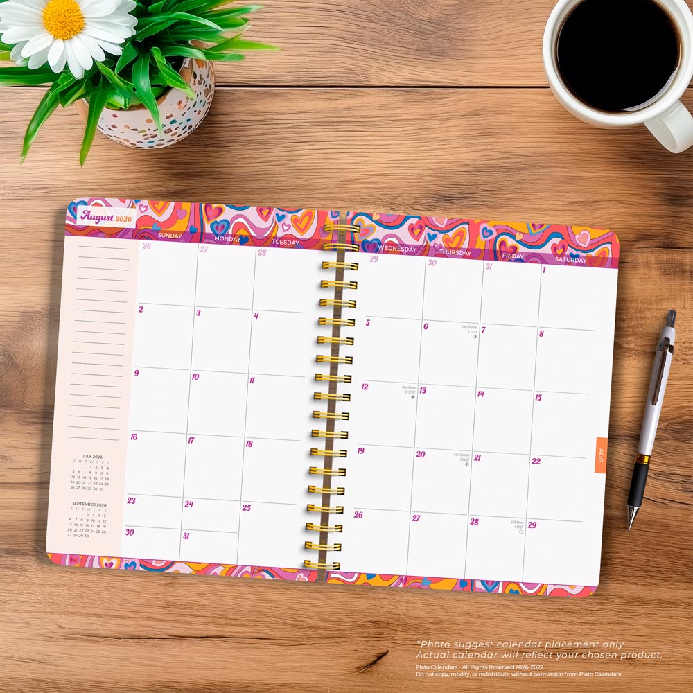 House of Turnowsky OFFICIAL | 2027 6 x 7.75 Inch 18 Months Weekly Desk Planner | Foil Stamped Cover | July 2026 - December 2027