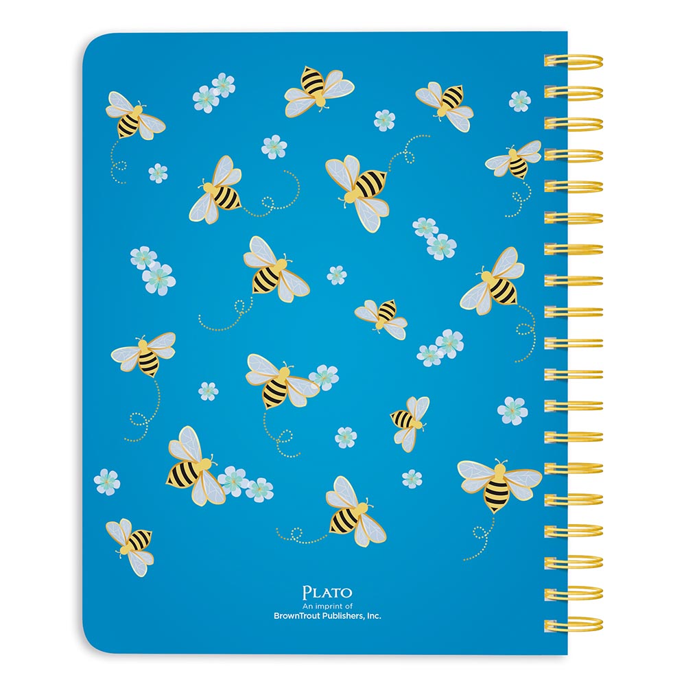 Busy Bees | 2027 6 x 7.75 Inch 18 Months Weekly Desk Planner | Foil Stamped Cover | July 2026 - December 2027
