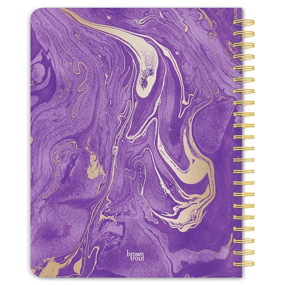 Crackled Blush | 2027 6 x 7.75 Inch Weekly Desk Planner | Foil Stamped Cover