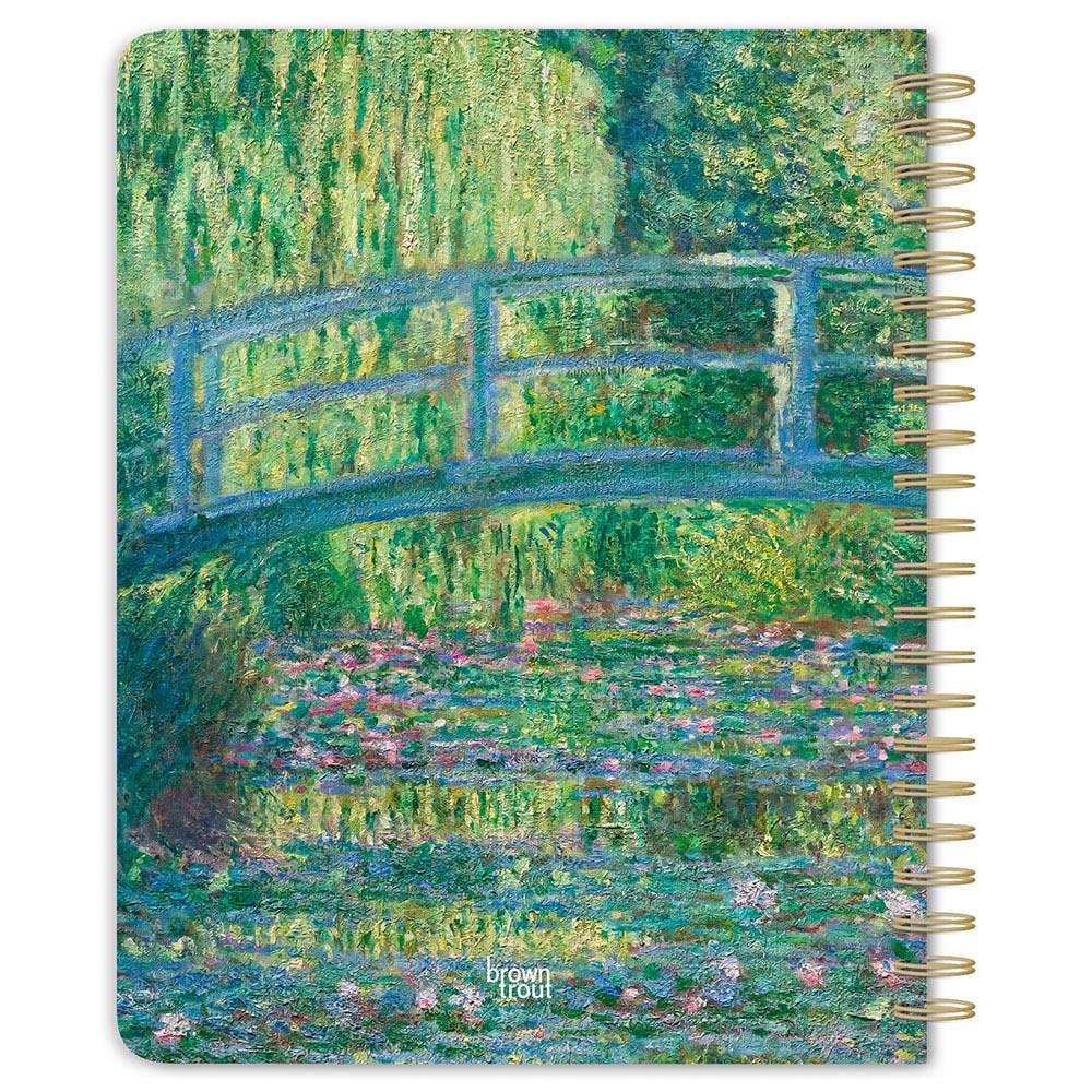 Claude Monet | 2027 6 x 7.75 Inch Weekly Desk Planner | Foil Stamped Cover