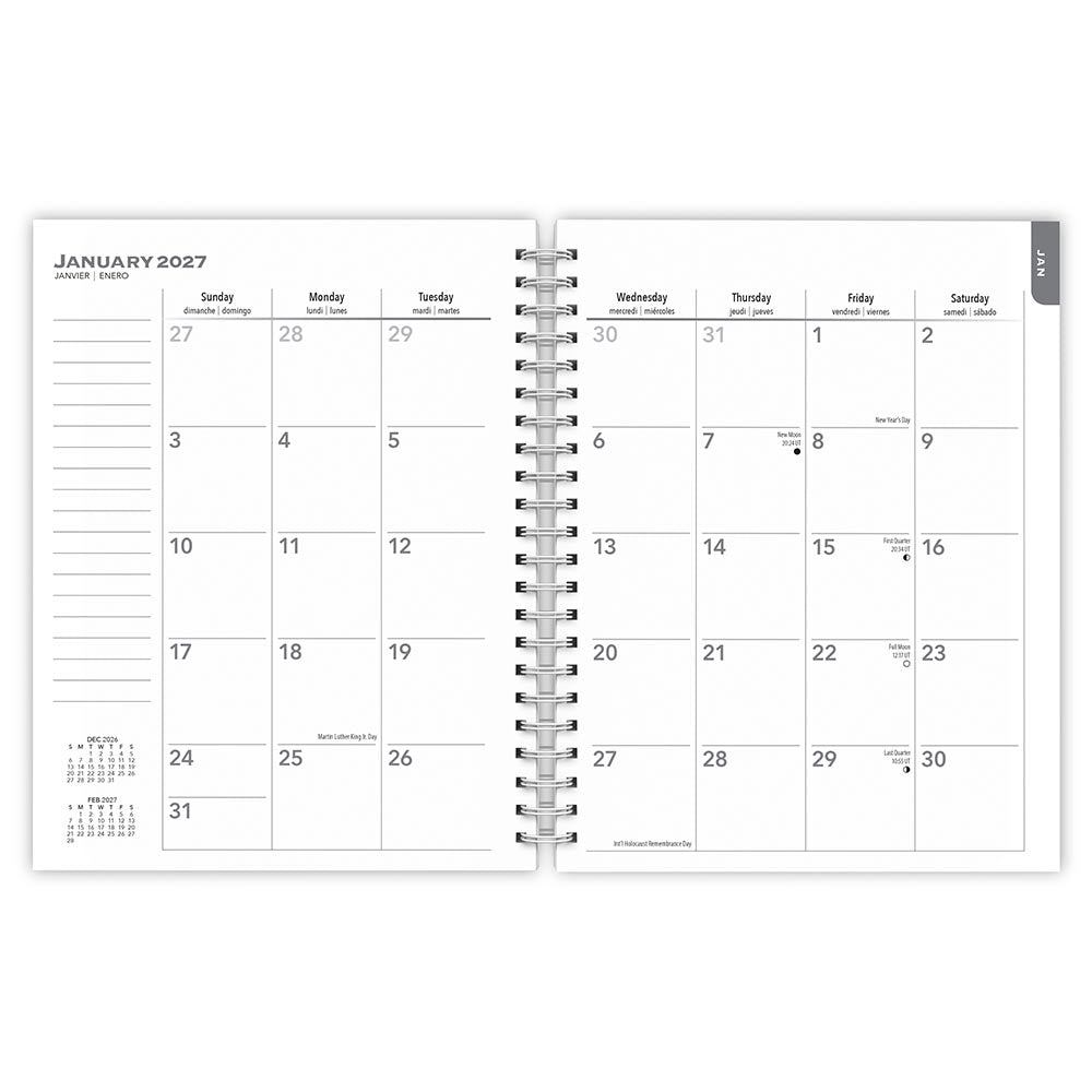 The BrownTrout Portrait Series: The Noble Horse | 2027 6 x 7.75 Inch Spiral-Bound Wire-O Weekly Engagement Planner Calendar | New Image Every Week