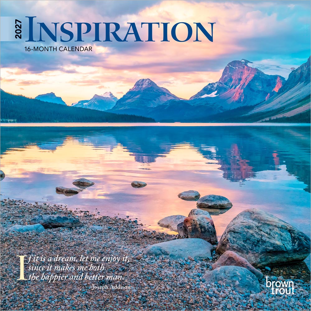Inspiration | 2027 7 x 14 Inch (Hanging) Monthly Mini Wall Calendar