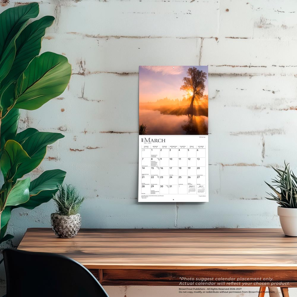 Inspiration | 2027 7 x 14 Inch (Hanging) Monthly Mini Wall Calendar