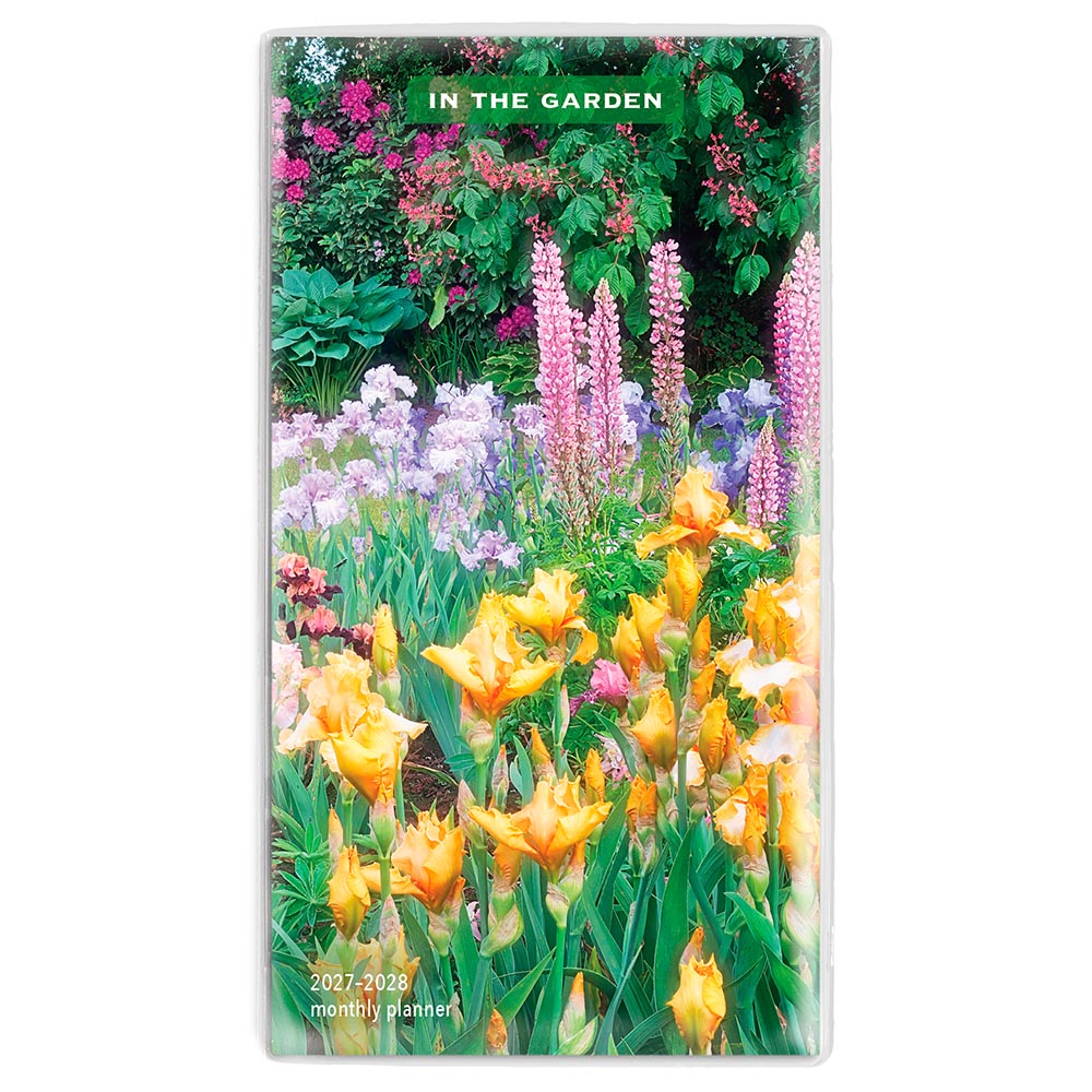 In the Garden | 2027-2028 3.5 x 6.5 Inch Two Year Monthly Pocket Planner Calendar