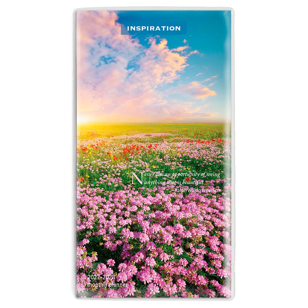 Inspiration | 2027-2028 3.5 x 6.5 Inch Two Year Monthly Pocket Planner Calendar