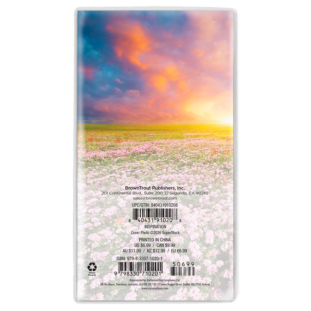 Inspiration | 2027-2028 3.5 x 6.5 Inch Two Year Monthly Pocket Planner Calendar
