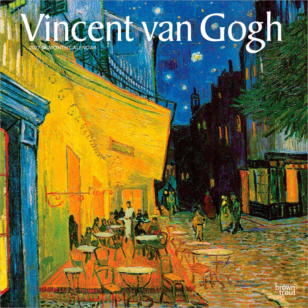 Vincent van Gogh | 2027 12 x 24 Inch (Hanging) Monthly Square Wall Calendar