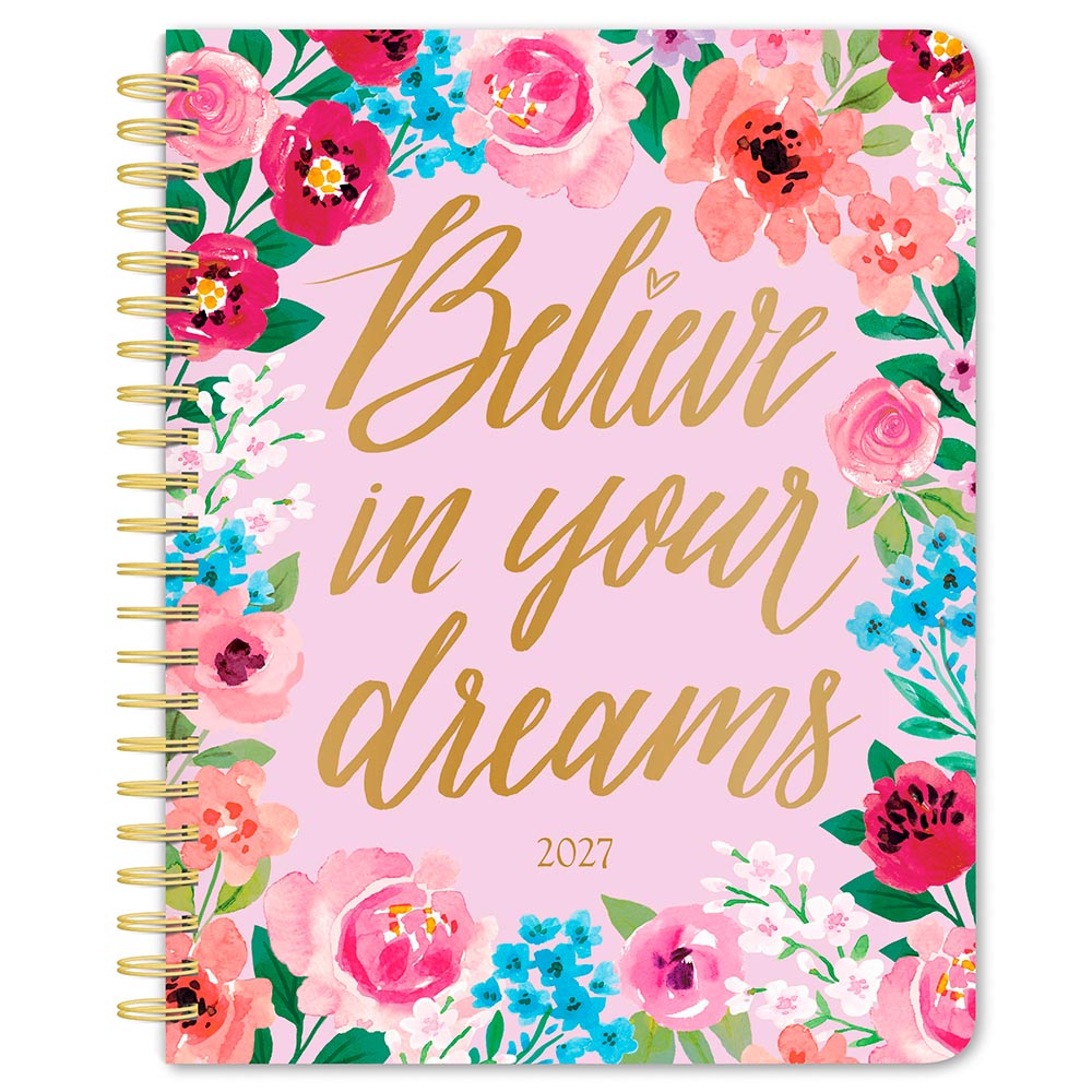 Bonnie Marcus OFFICIAL | 2027 6 x 7.75 Inch Weekly Desk Planner | Foil Stamped Cover