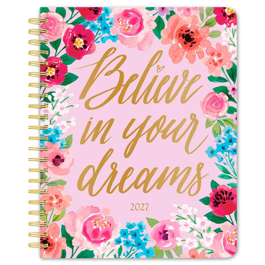 Bonnie Marcus OFFICIAL | 2027 6 x 7.75 Inch Weekly Desk Planner | Foil Stamped Cover