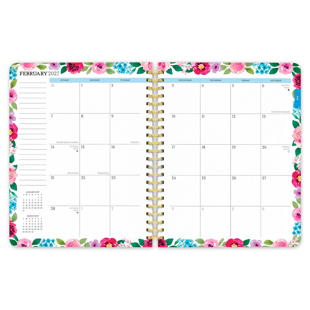 Bonnie Marcus OFFICIAL | 2027 6 x 7.75 Inch Weekly Desk Planner | Foil Stamped Cover