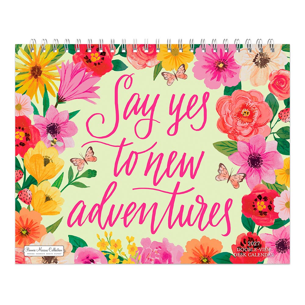 Bonnie Marcus OFFICIAL | 2027 7.5 x 6 Inch Monthly Double-View Easel Desk Calendar